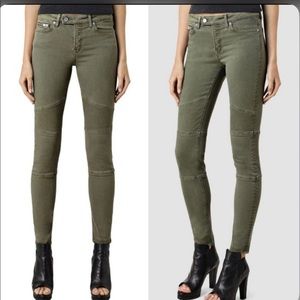 All Saints Biker Moto Jean